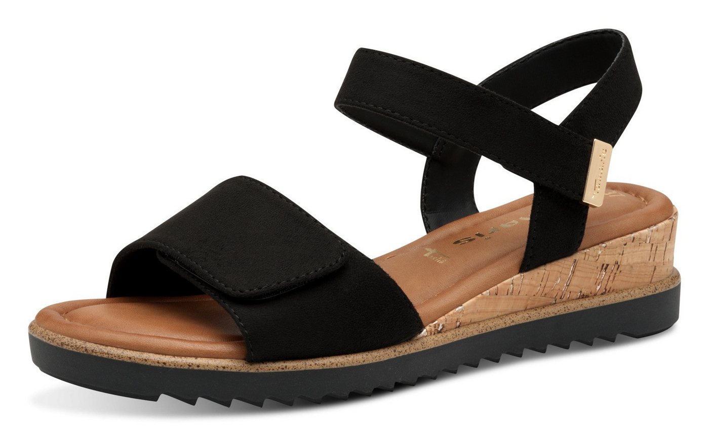 tamaris Keilsandalette, Riemchensandale, Sommerschuh in veganer Verarbeitung