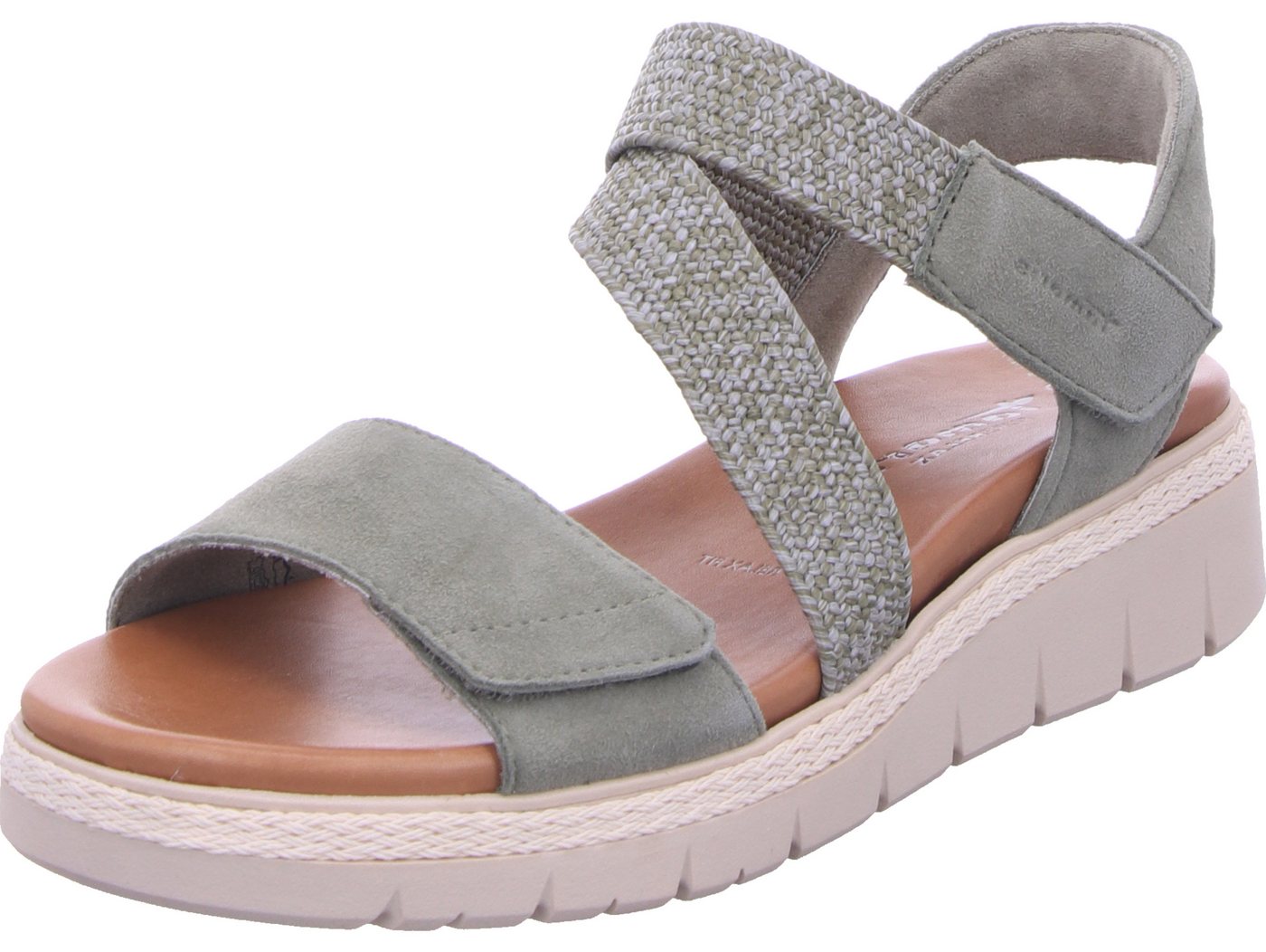 tamaris Keilsandalette echtes Leder (grün)