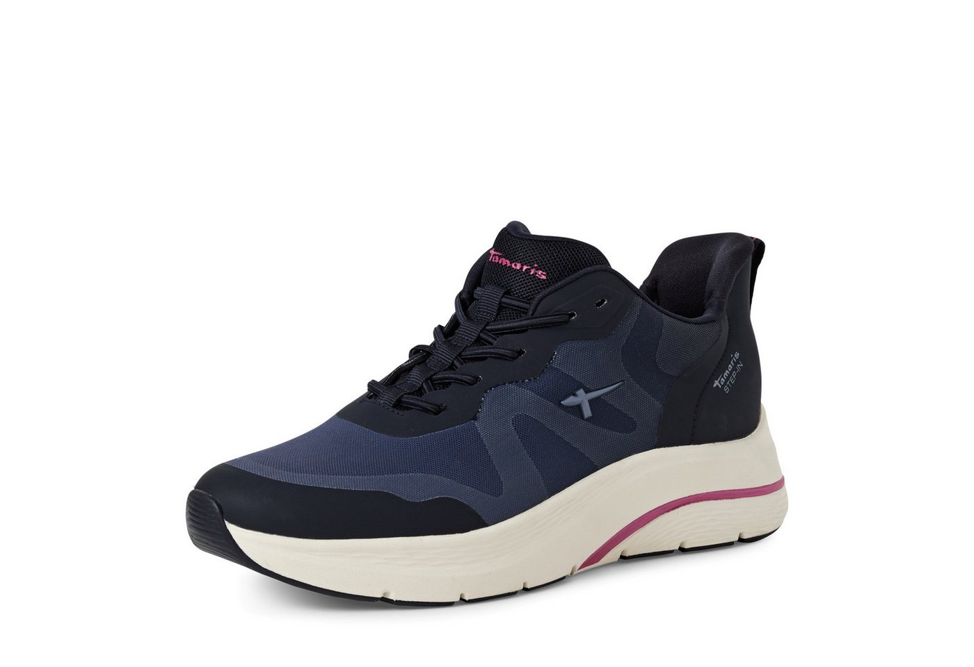 tamaris Keilsneaker, Keilabsatz, Freizeitschuh, Schlupfschuh aus der STEP IN-Linie