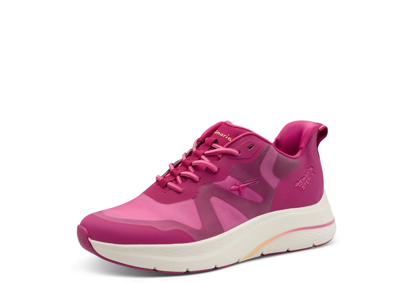 tamaris Keilsneaker, Keilabsatz, Freizeitschuh, Schlupfschuh aus der STEP IN-Linie (rosa)