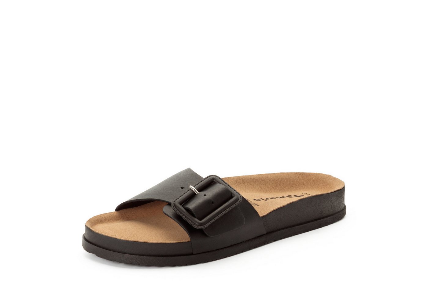 tamaris Lederpantolette Sandale (schwarz)