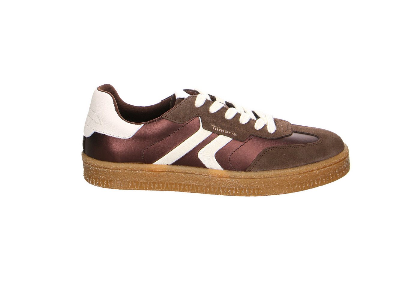 tamaris M2372344 Velour Schnürschuhe braun Schnürschuh