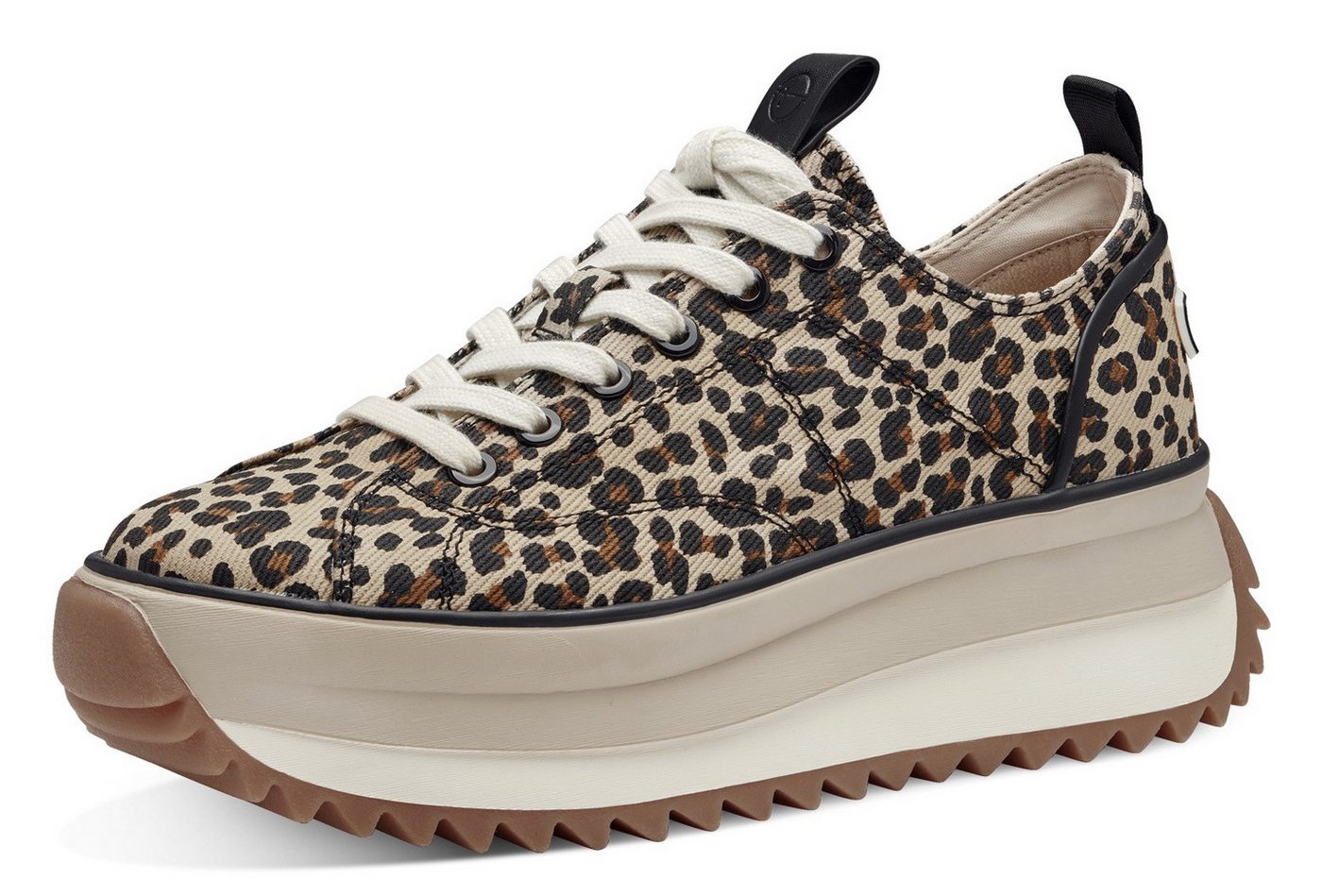 tamaris Milena Plateausneaker, Freizeitschuh, Halbschuh, Schnürschuh in veganer Verarbeitung