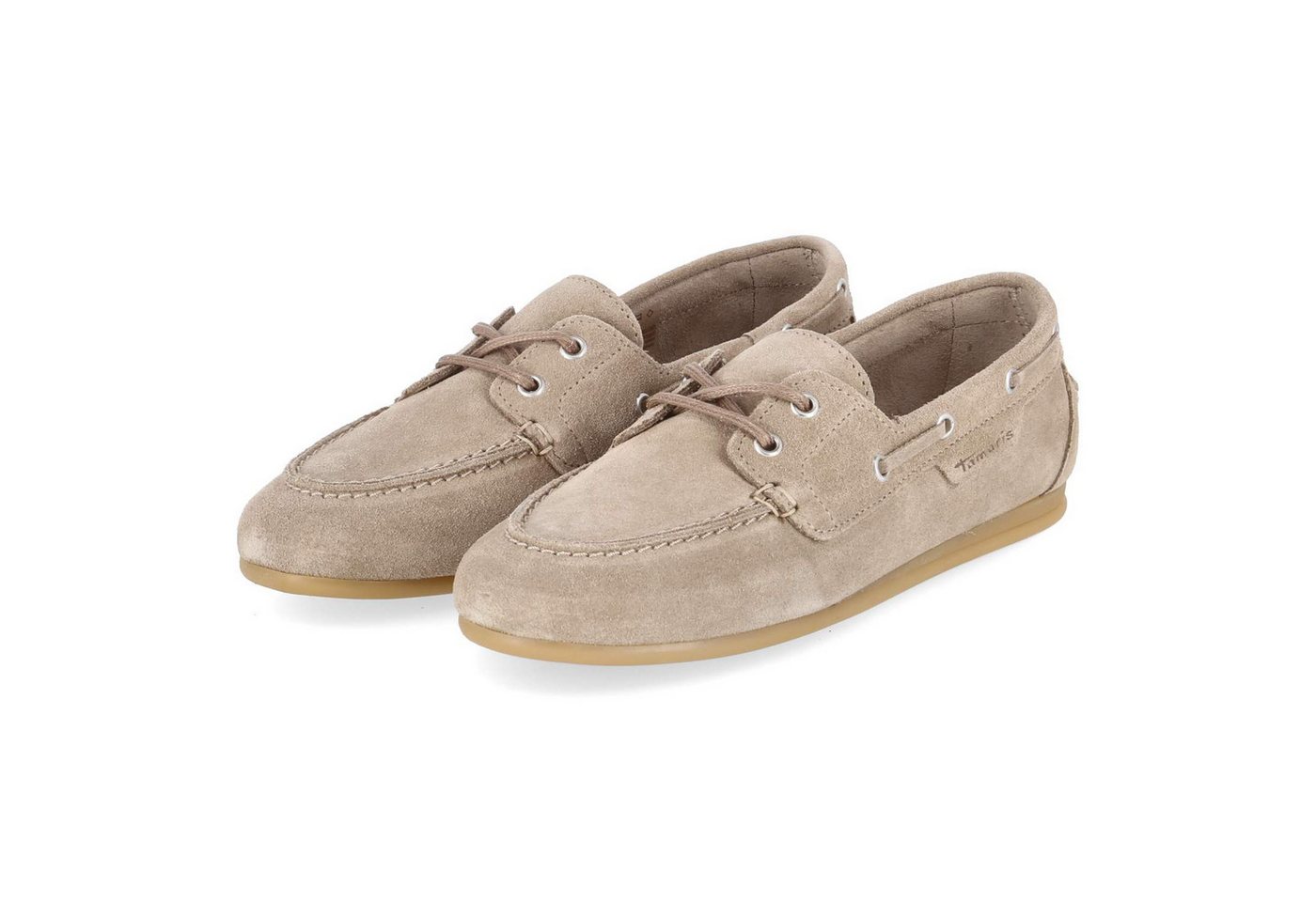 tamaris 1-23602-44-341 Damen Rauleder taupe Schnürschuh