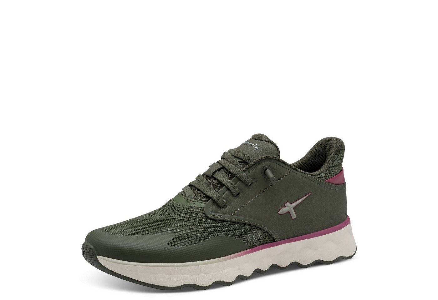 tamaris Nowana Slip-On Sneaker, Freizeitschuh, Halbschuh, Slipper mit Ortholite-Ausstattung (grün)