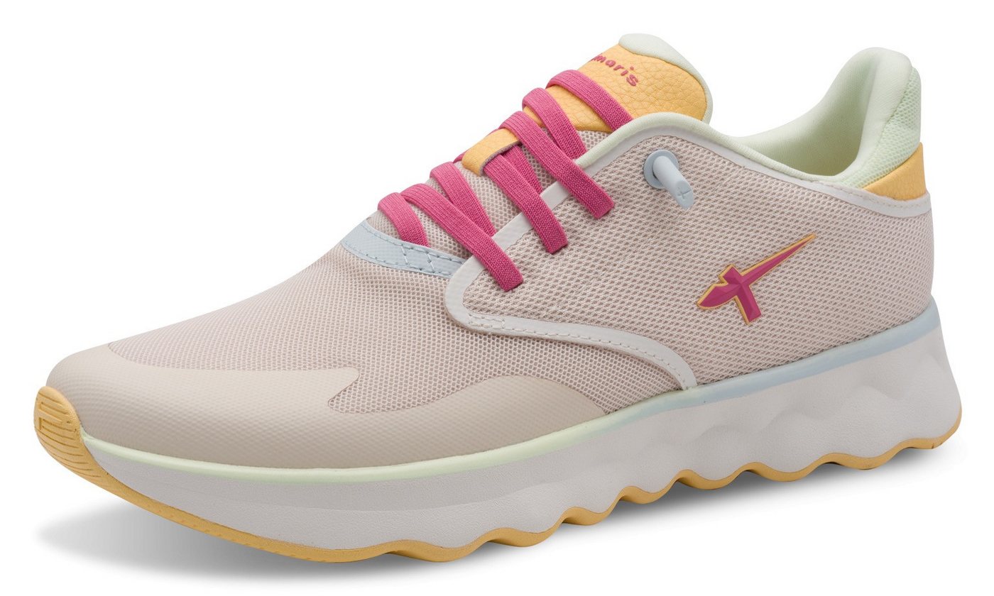 tamaris Nowana Slip-On Sneaker, Freizeitschuh, Halbschuh, Slipper mit Ortholite-Ausstattung (ivory kombiniert)