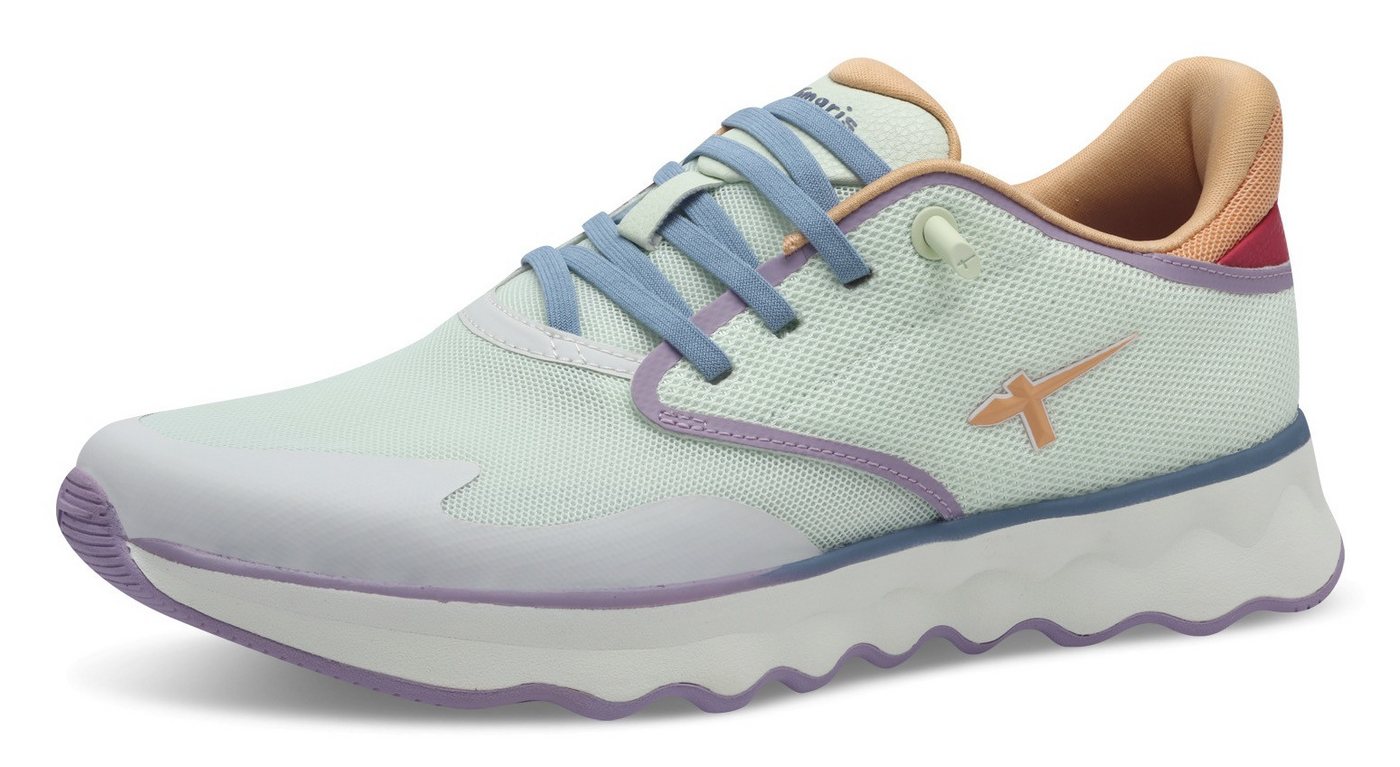 tamaris Nowana Slip-On Sneaker, Freizeitschuh, Halbschuh, Slipper mit Ortholite-Ausstattung (mint kombiniert)