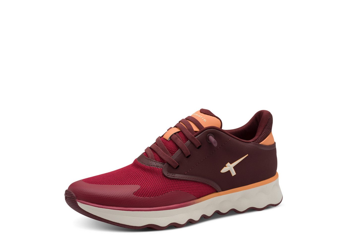tamaris Nowana Slip-On Sneaker, Freizeitschuh, Halbschuh, Slipper mit Ortholite-Ausstattung (rot)