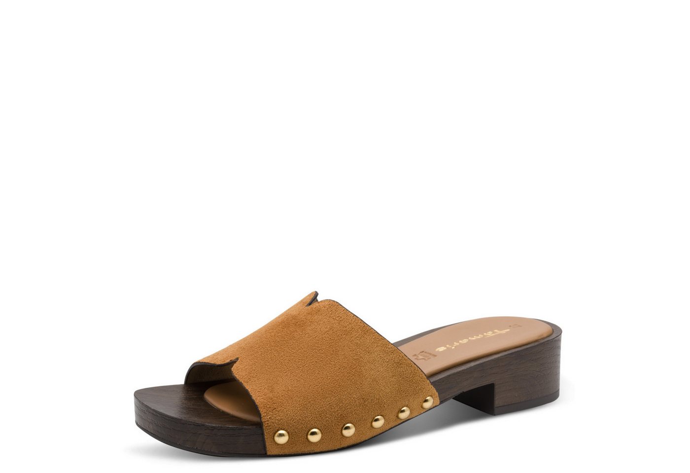 tamaris Pantolette Blockabsatz, Sommerschuh, Schlüpfschuh mit aufgesetzten Nieten