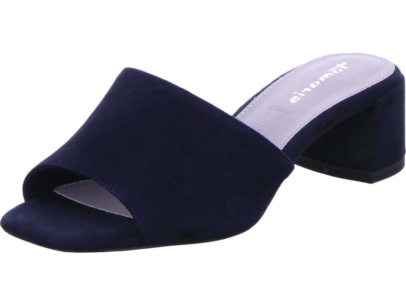 tamaris Pantolette echtes Leder (blau)