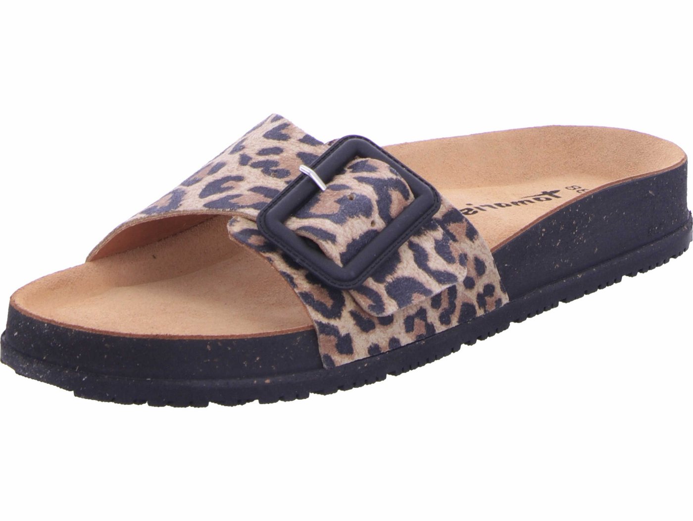 tamaris Pantolette echtes Leder (braun)