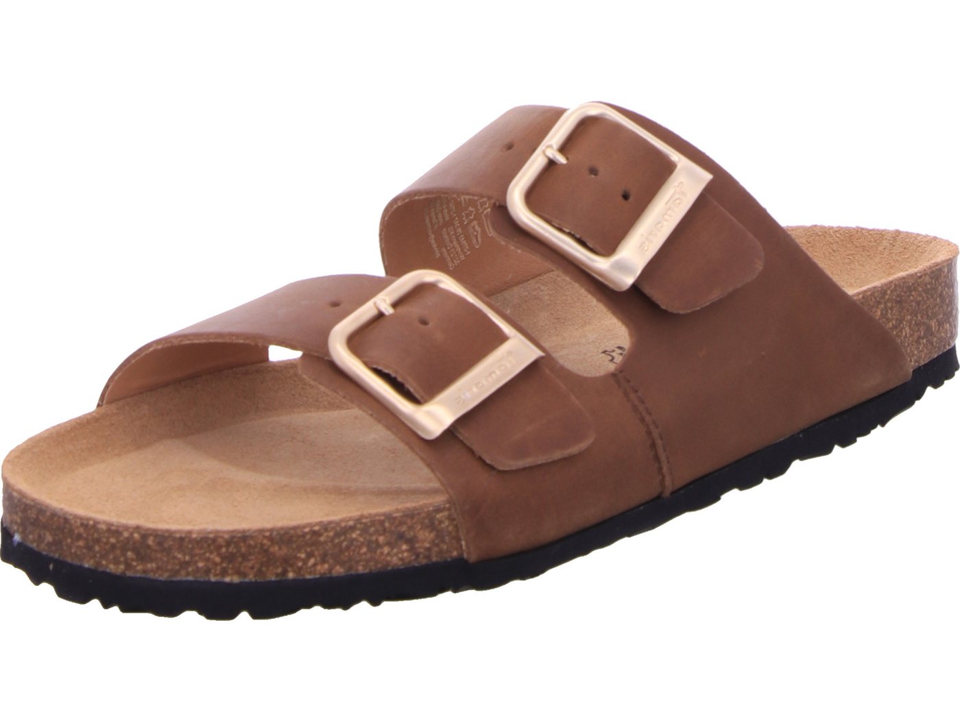 tamaris Pantolette echtes Leder (braun)