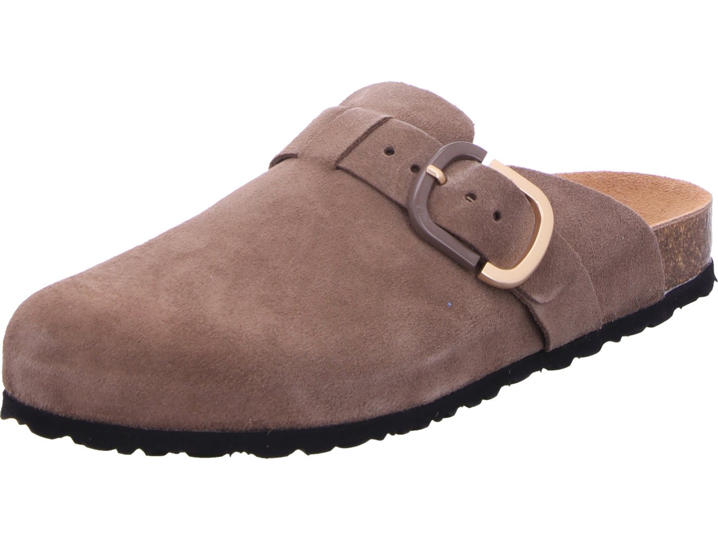 tamaris Pantolette echtes Leder (braun)