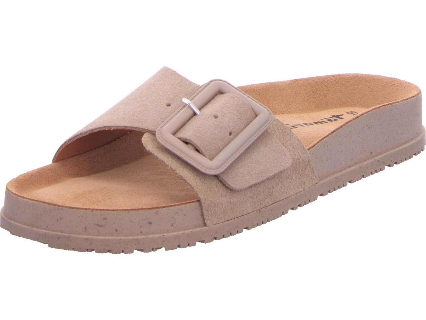 tamaris Pantolette echtes Leder (grau)