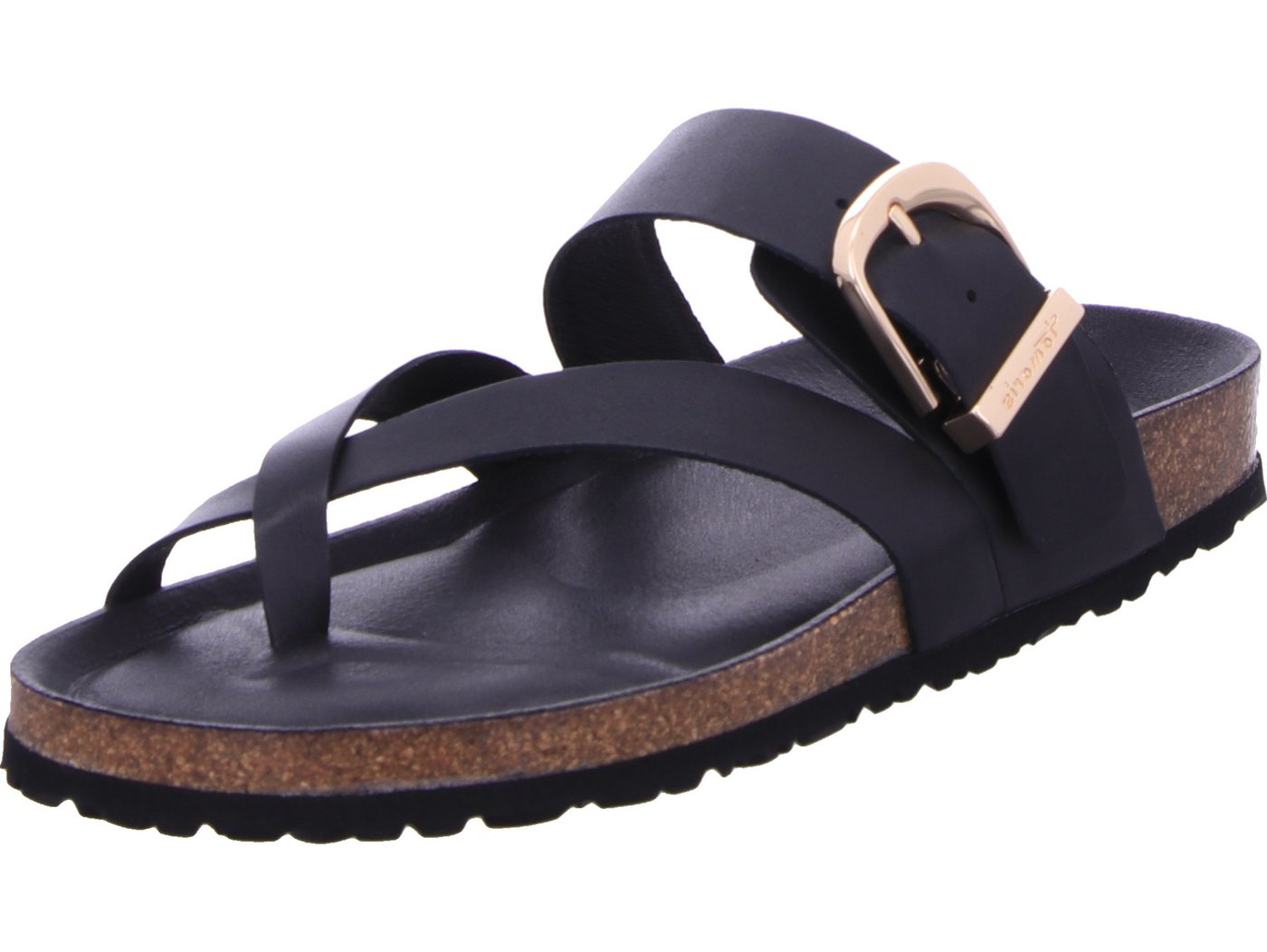 tamaris Pantolette echtes Leder (schwarz)