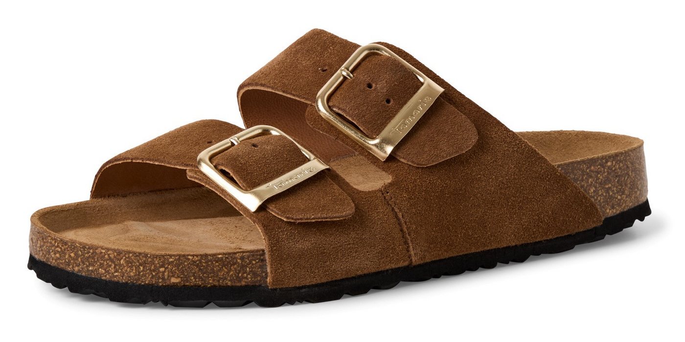 tamaris Pantolette Hausschuh, Schlappen mit zwei verstellbaren Schnallen