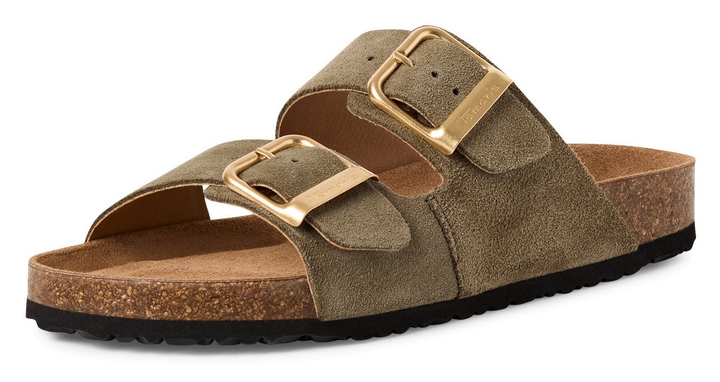 tamaris Pantolette Hausschuh, Schlappen mit zwei verstellbaren Schnallen