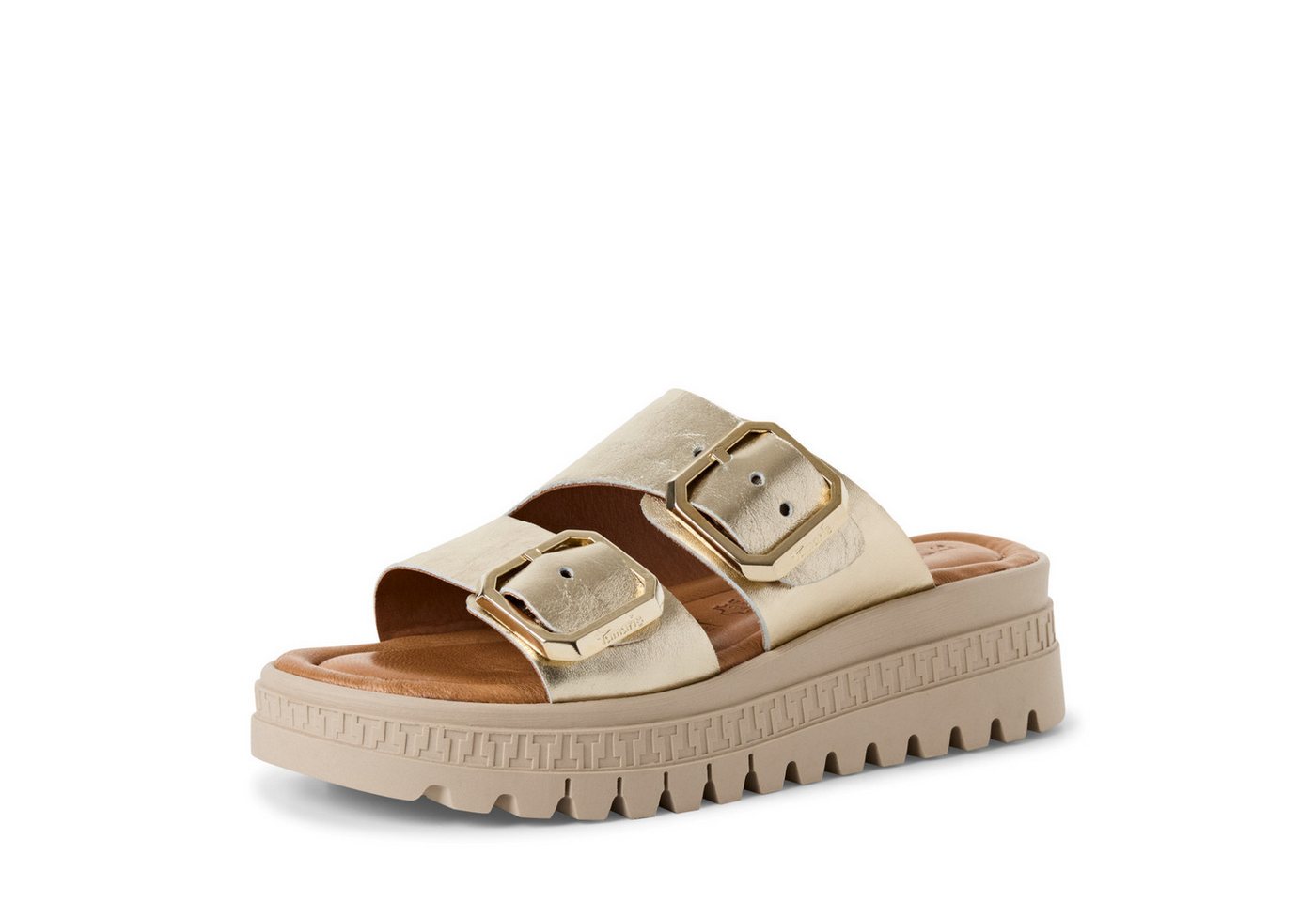 tamaris Pantolette Keilabsatz, Schlupfschuh, Sommerschuh mit Touch it-Ausstattung