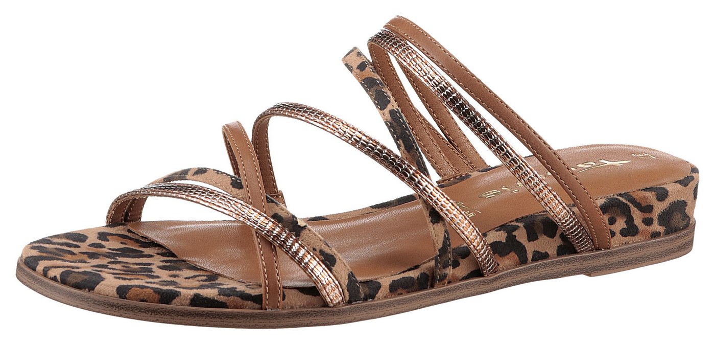 tamaris Pantolette, Keilabsatz, Sommerschuh, Schlupfschuh in veganer Verarbeitung