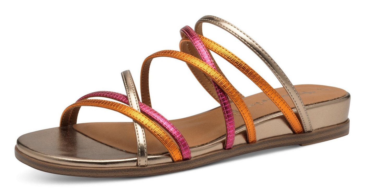 tamaris Pantolette, Keilabsatz, Sommerschuh, Schlupfschuh in veganer Verarbeitung