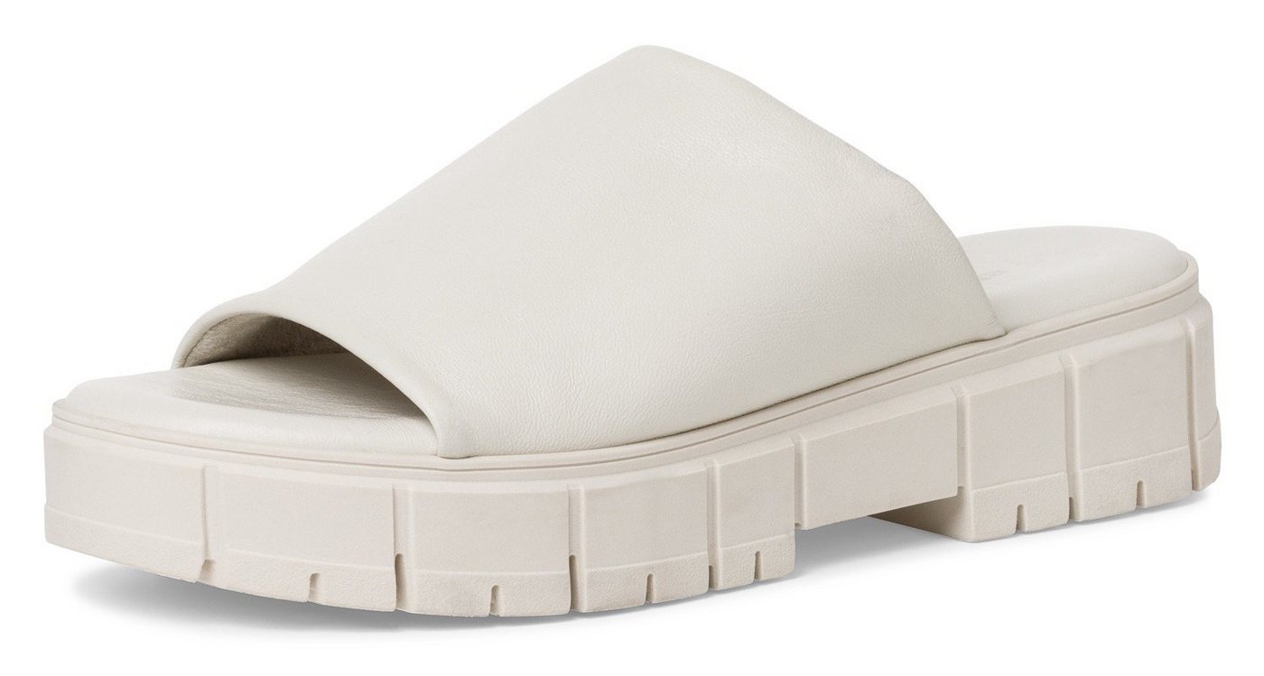 tamaris Pantolette, Plateau, Sommerschuh, Schlappen im monochromen Look