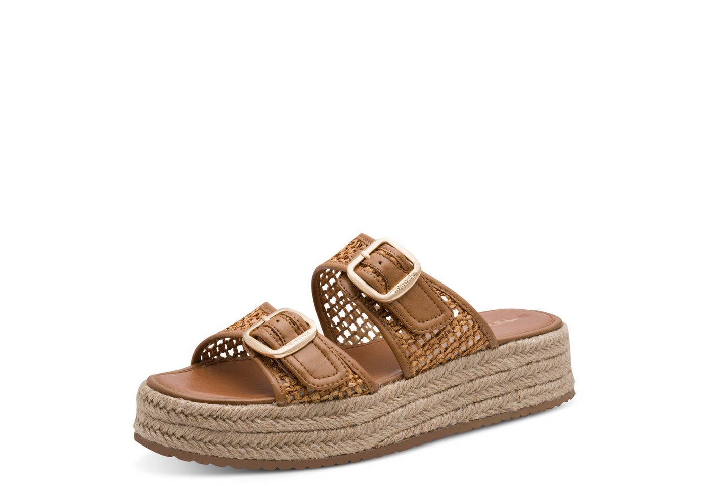 tamaris Pantolette Plateau, Sommerschuh, Schlüpfschuh mit sommerlicher Lochung