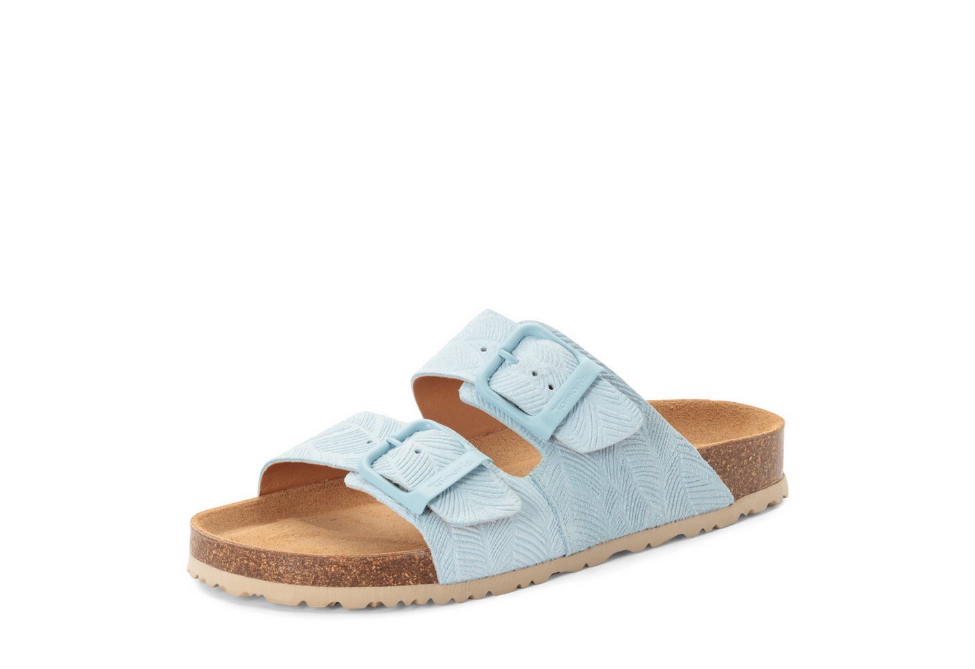 tamaris Pantolette Sommerschuh, Hausschuh, Schlupfschuh mit floraler Prägung