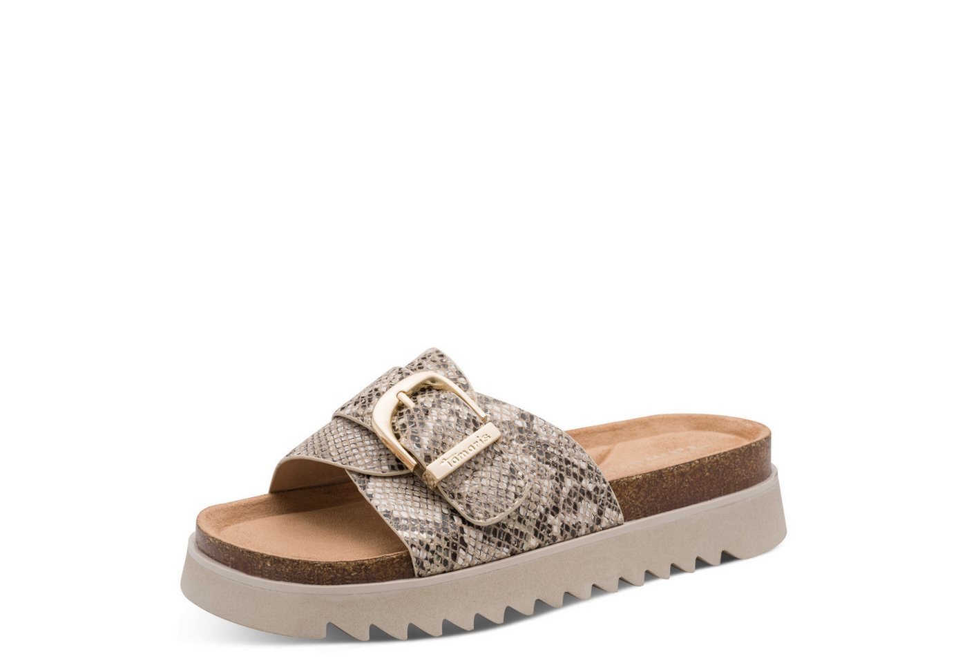 tamaris Pantolette Sommerschuh, Plateauschuh mit modischer Schnalle