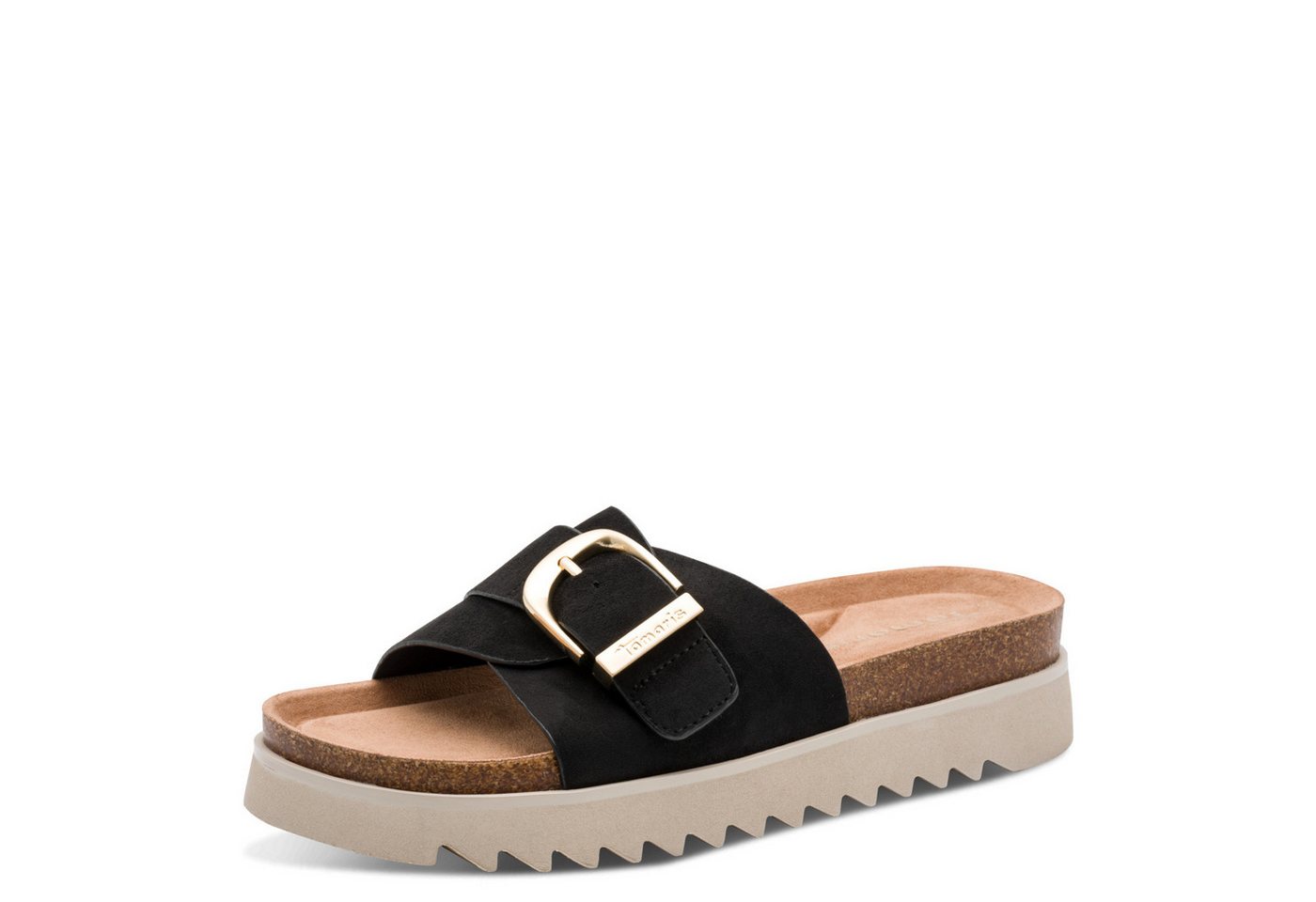 tamaris Pantolette Sommerschuh, Plateauschuh mit modischer Schnalle