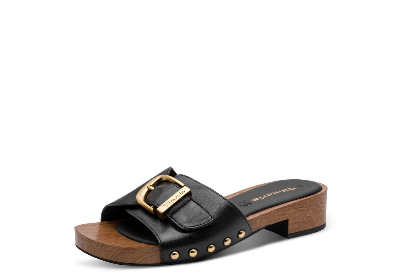 tamaris Pantolette Sommerschuh, Schlüpfschuh mit markanter Zierschnalle