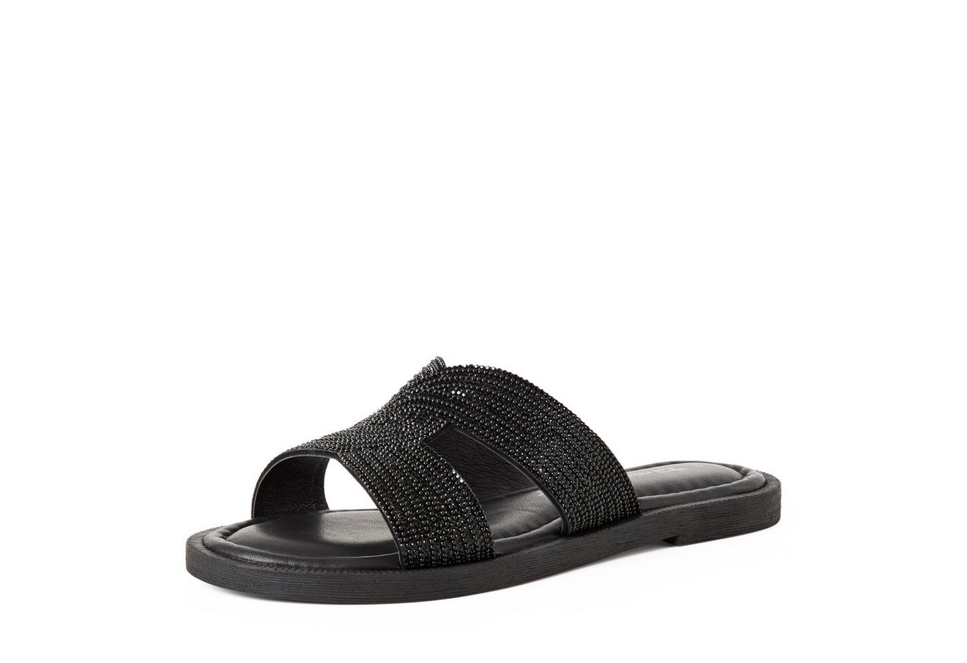 tamaris Pantolette Sommerschuh, Schlupfschuh, Flats mit Schmucksteine
