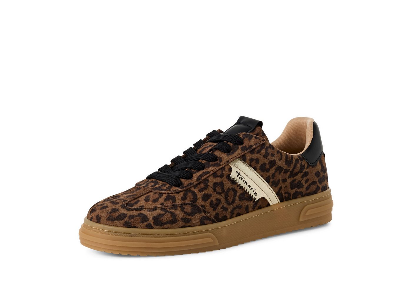 tamaris Plateausneaker, Freizeitschuh, Halbschuh, Schnürschuh im angesagten Animal Look