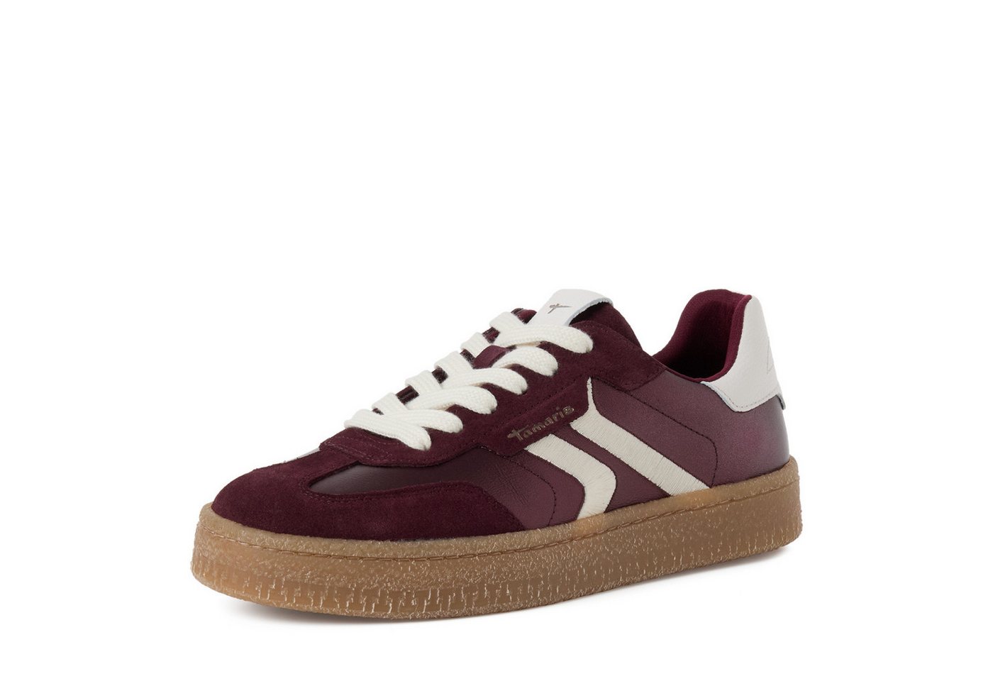 tamaris Plateausneaker Freizeitschuh, Halbschuh, Schnürschuh im Retro-Look