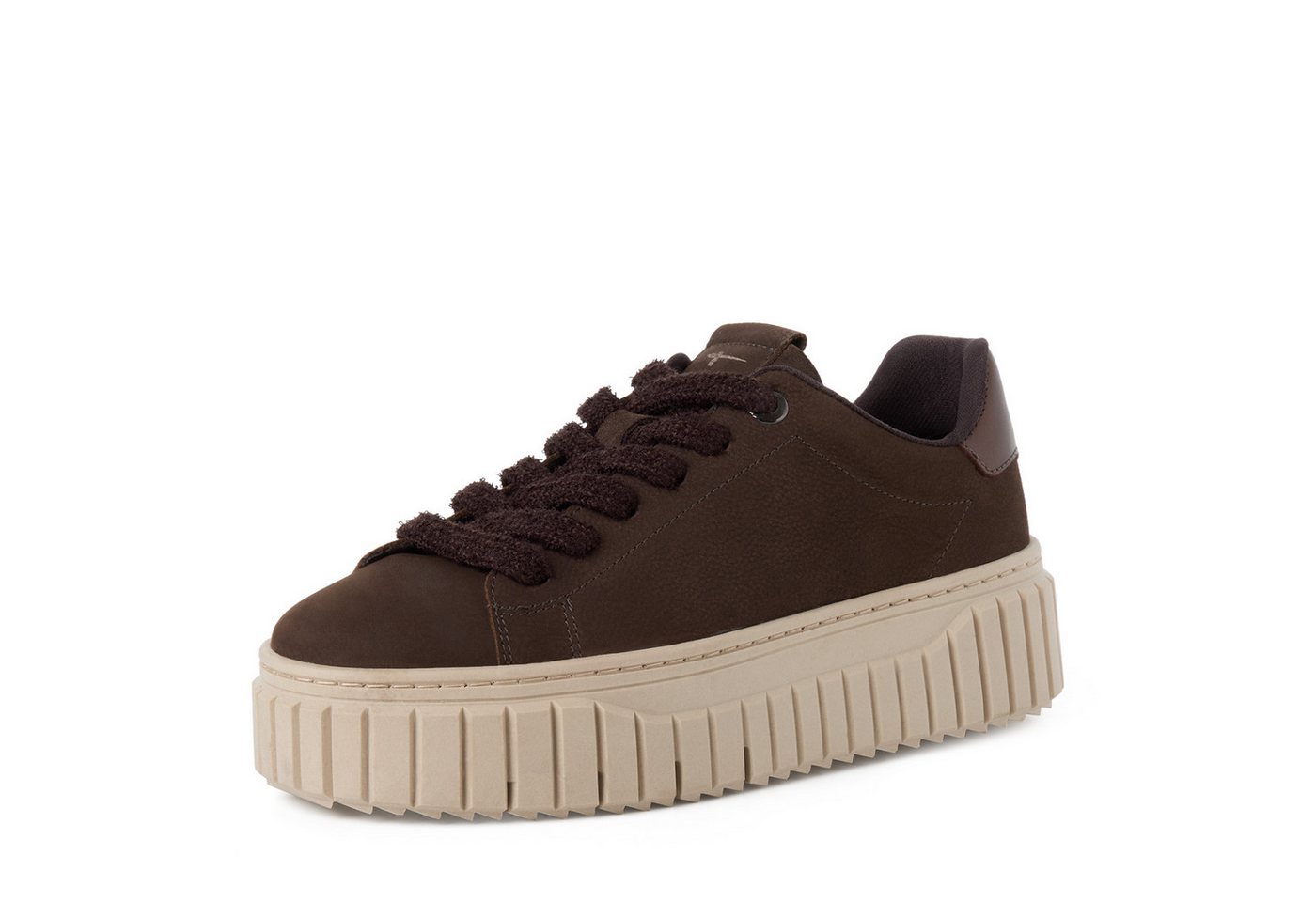 tamaris Plateausneaker Freizeitschuh, Halbschuh, Schnürschuh mit Eye-Catcher Plateau