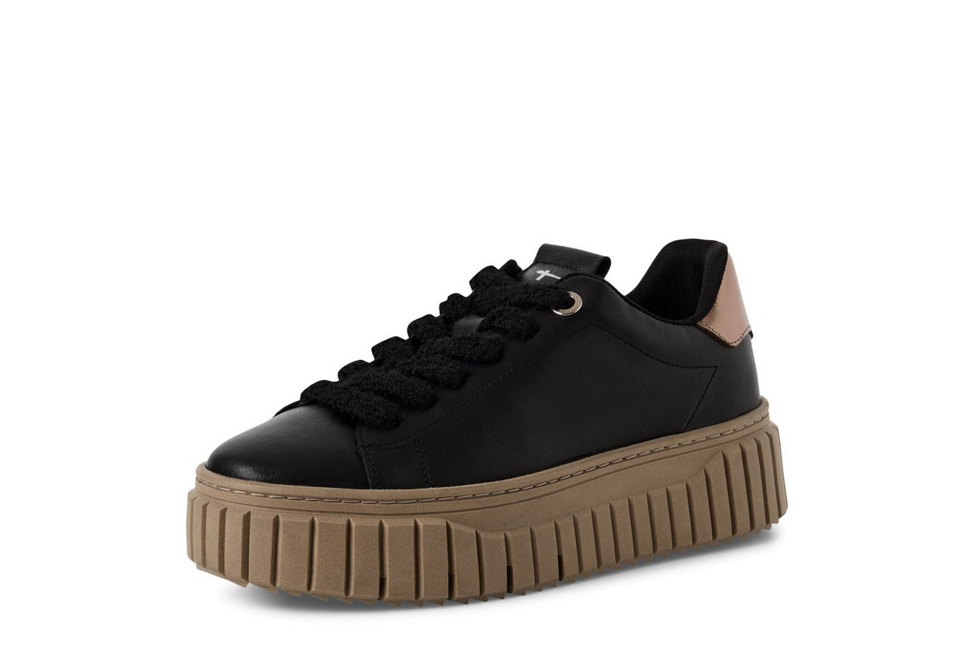 tamaris Plateausneaker Freizeitschuh, Halbschuh, Schnürschuh mit Eye-Catcher Plateau