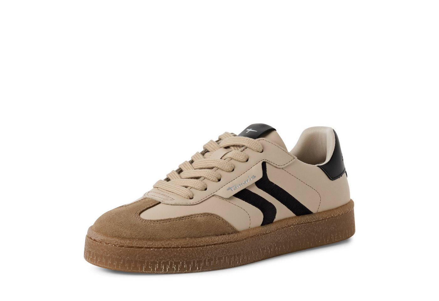 tamaris Plateausneaker, Freizeitschuh, Halbschuh, Schnürschuh mit gepolstertem Schaftrand
