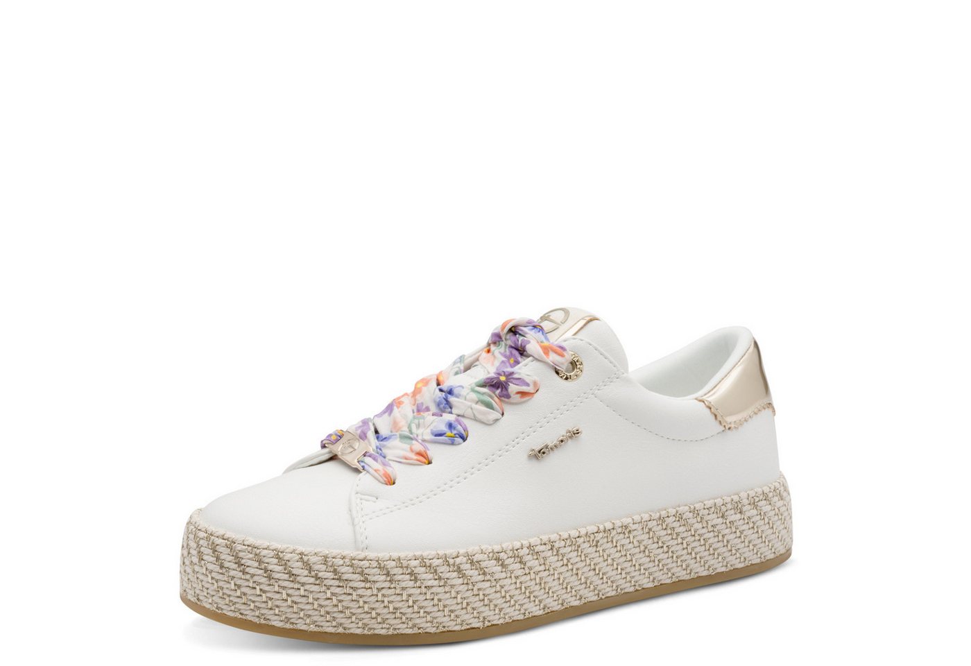 tamaris Plateausneaker, Freizeitschuh, Halbschuh, Schnürschuh mit Textilkordel am Plateau