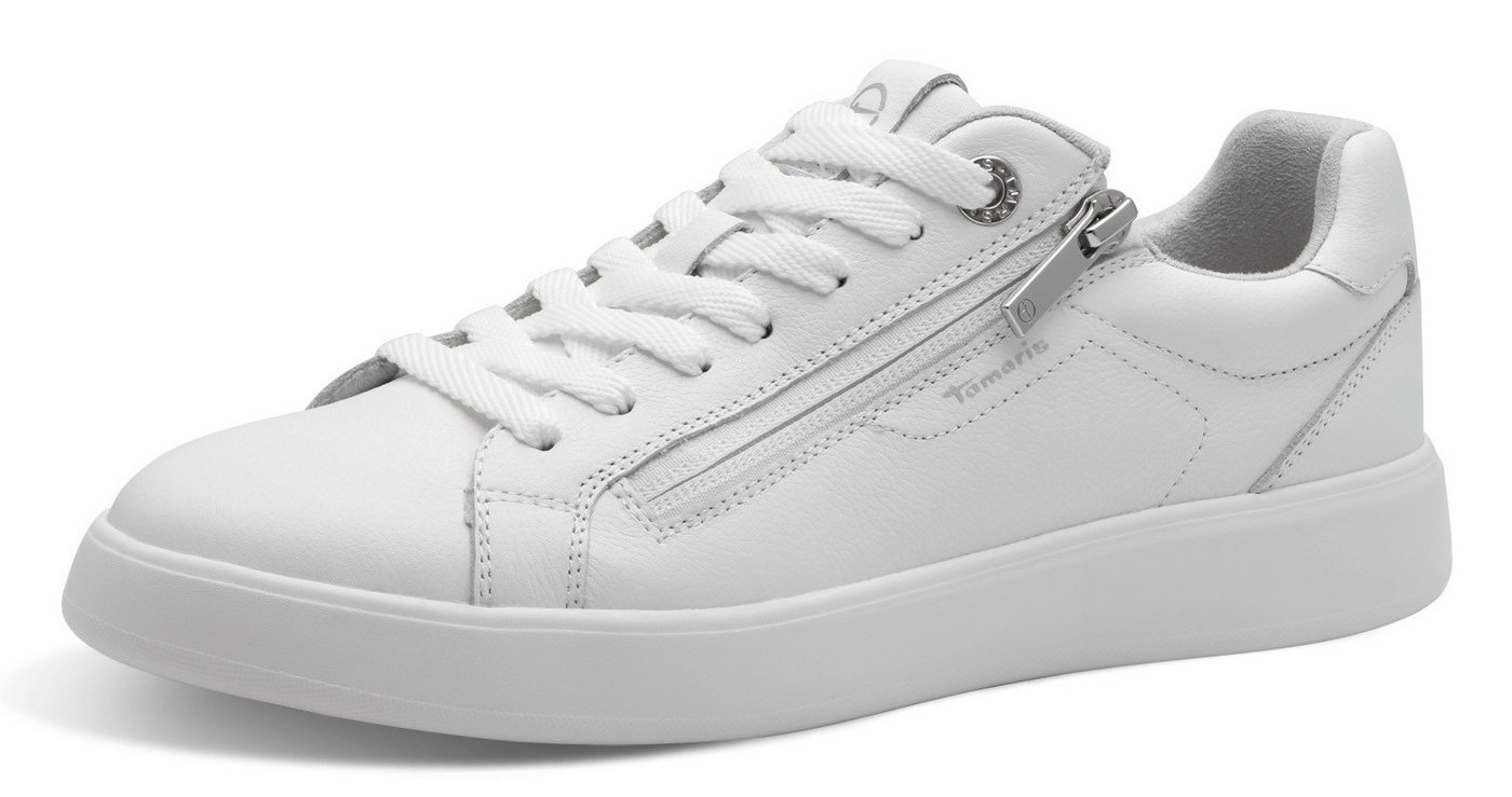 tamaris Plateausneaker, Freizeitschuh, Halbschuh, Schnürschuh mit Ziernähten