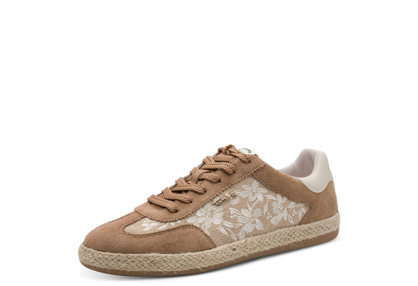 tamaris Plateausneaker, Schnürschuh, Halbschuh, Freizeitschuh in veganer Verarbeitung (braun)