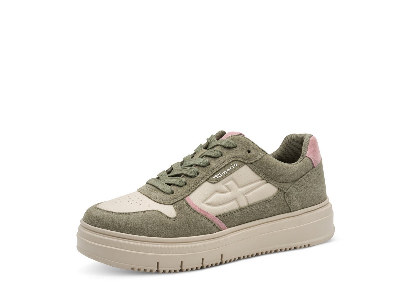 tamaris Plateausneaker, Trendsneaker, Freizeitschuh, Schnürschuh im coolen Basket-Style