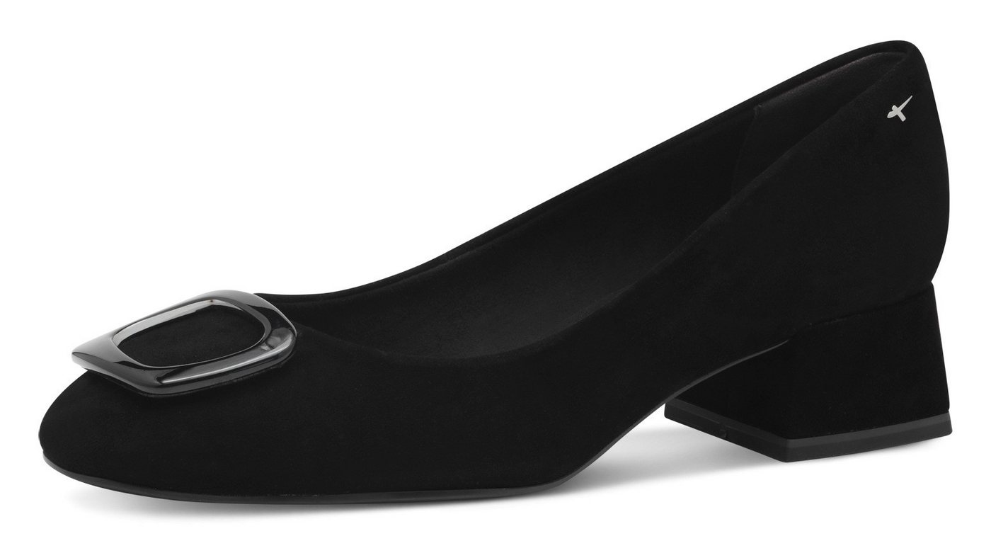 tamaris Pumps, Blockabsatz, Businessschuh, Schlupfschuh mit hübschen Schmuckelement
