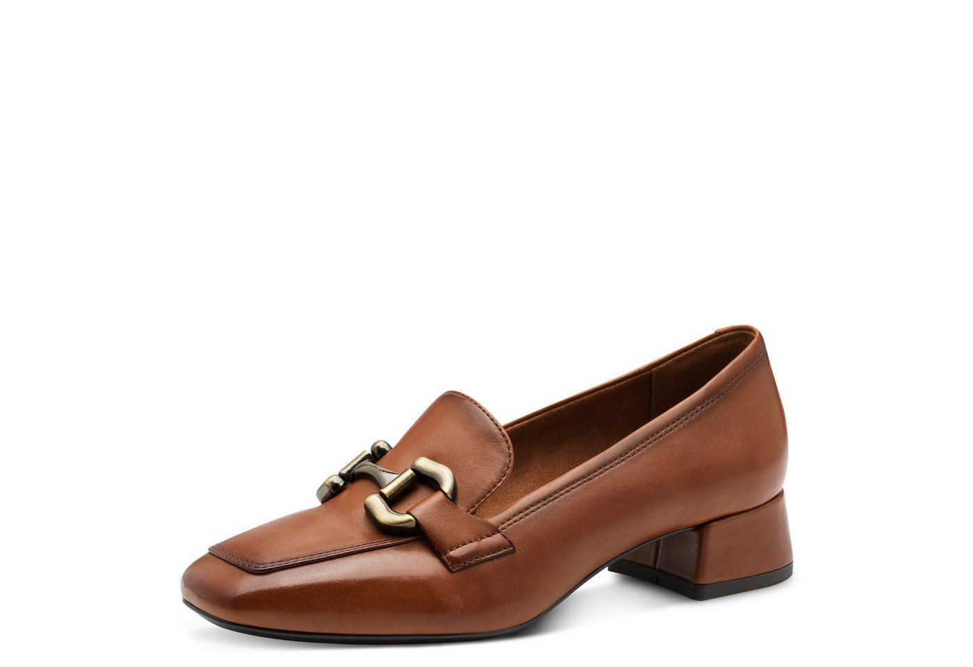 tamaris Pumps, Blockabsatz, Slipper, Businessschuh mit Zierriegel, Schmuckelement