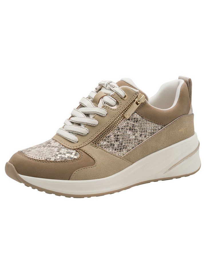 tamaris Removable Sock mit Absatz Keilabsatz 1-23754-45 Sneaker Removable Sock (beige/braun)