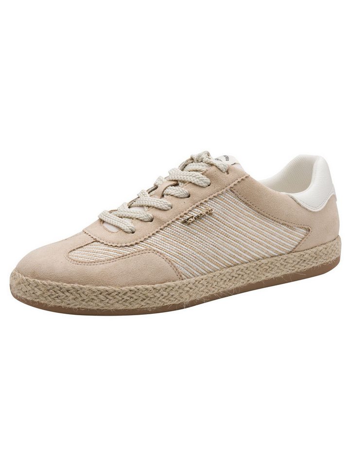 tamaris Removable Sock mit Schnürsenkel kein Absatz Sneaker Removable Sock (beige/braun)