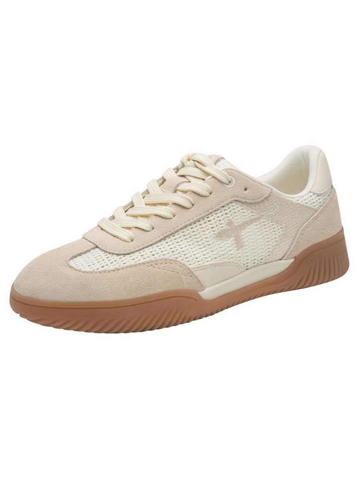 tamaris Removable Sock mit Schnürsenkel kein Absatz Sneaker Removable Sock (beige/braun)