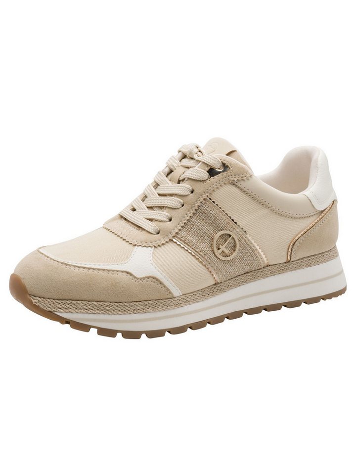 tamaris Removable Sock mit Schnürsenkel kein Absatz Sneaker Removable Sock (braun)