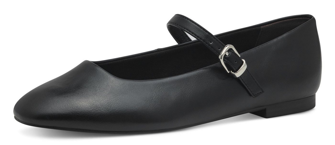 tamaris Riemchenballerina, Blockabsatz, Businessschuh, Flats in veganer Verarbeitung