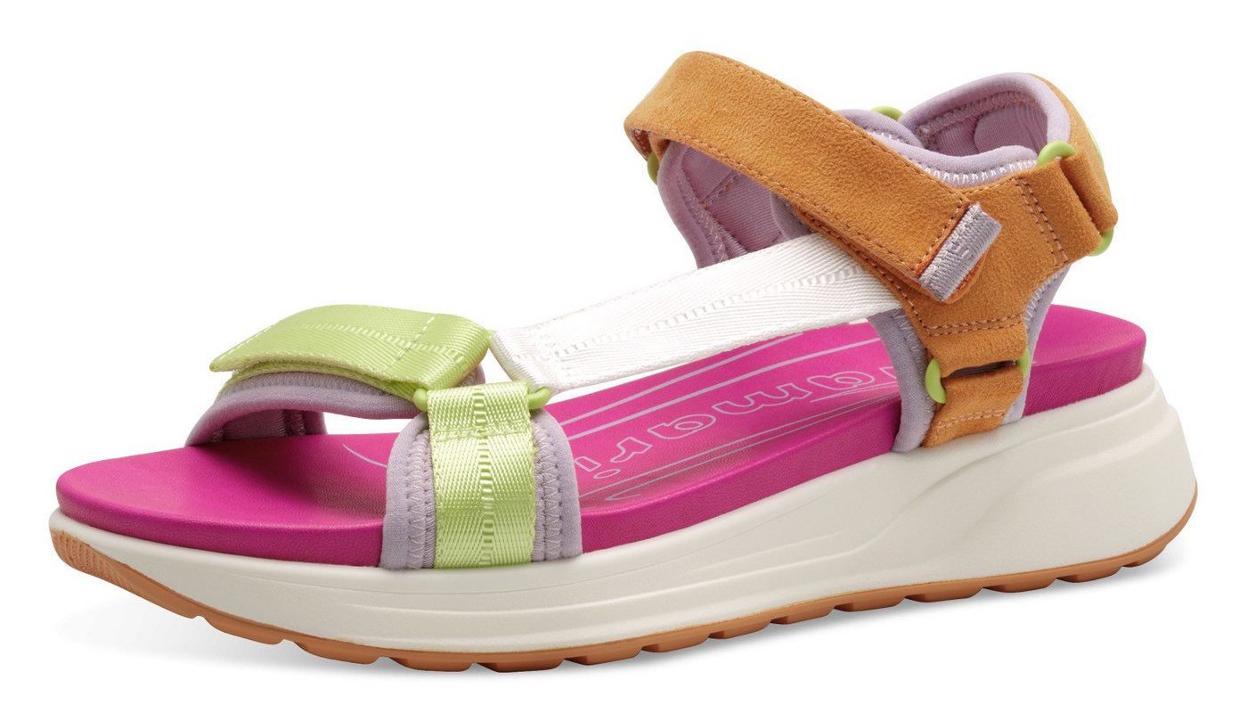 tamaris Riemchensandale, Plateau, Sandalette, Trekkingsandale, verstellbare Klettverschlüsse