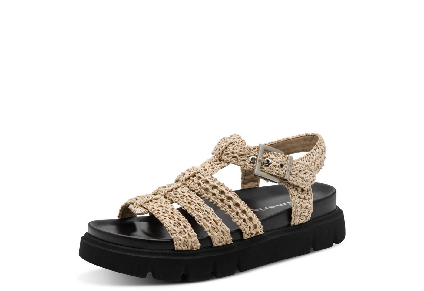 tamaris Riemchensandale Sommerschuh, Römersandalette in veganer Verarbeitung