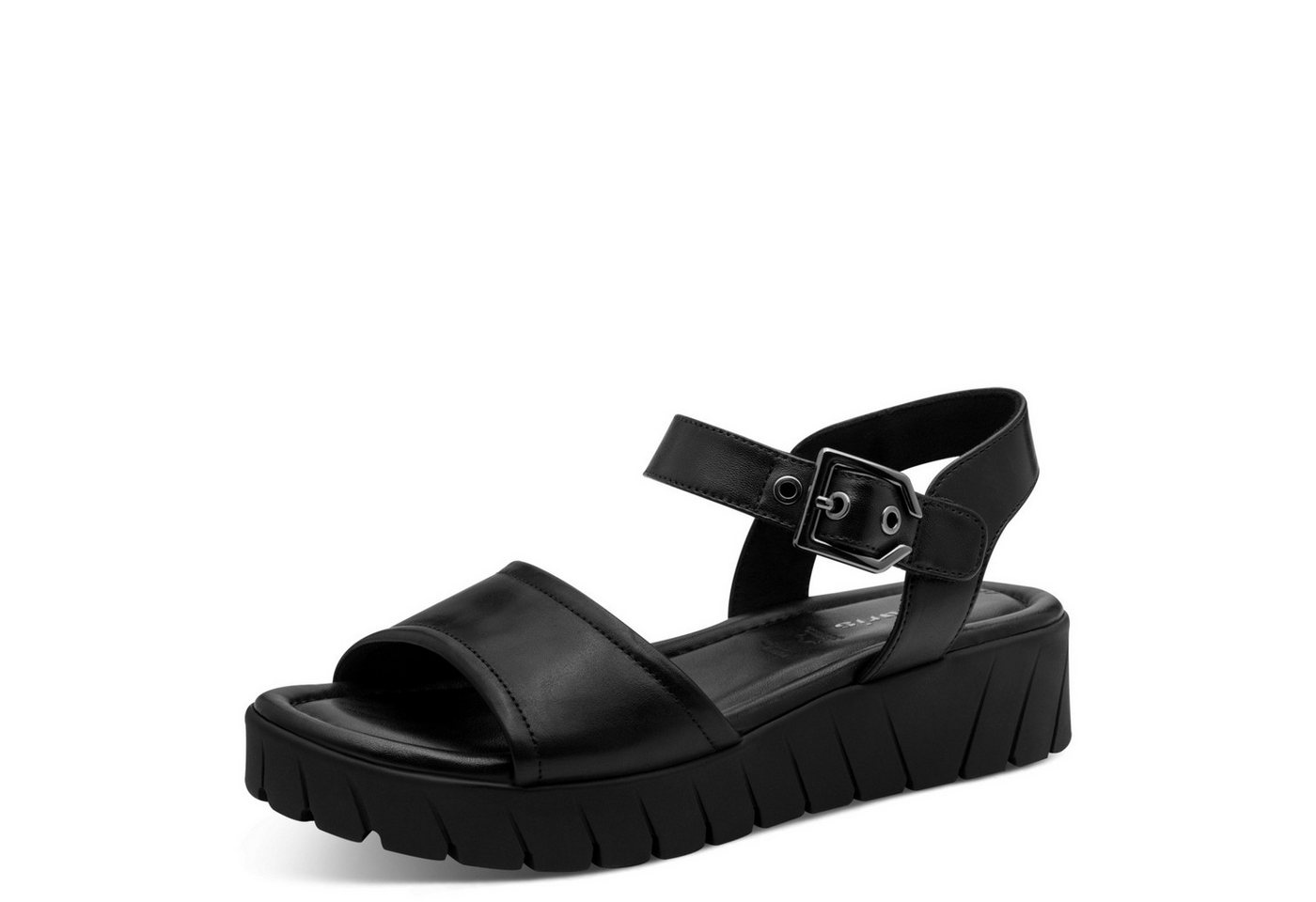 tamaris Riemchensandale Sommerschuh, Sandalette mit markantem Plateau